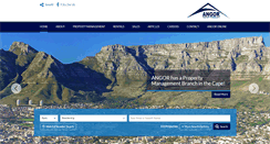 Desktop Screenshot of angor.co.za